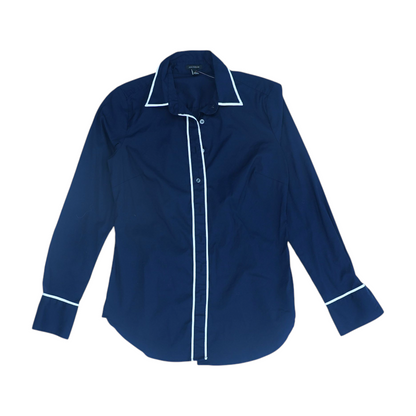 Navy Button Down