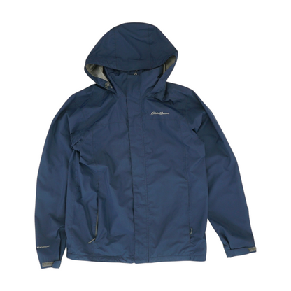 Navy Solid Rain Jacket