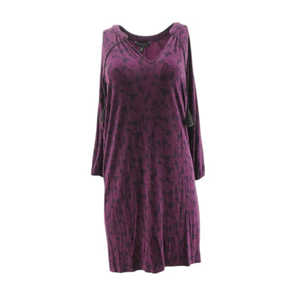 Purple Paisley Midi Dress
