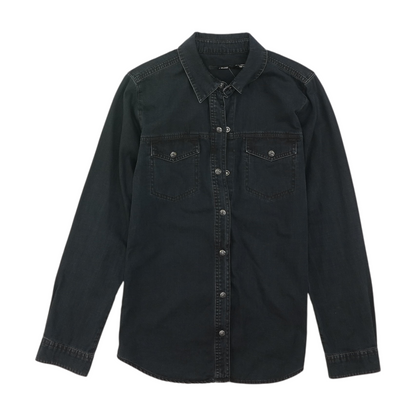 Navy Button Down