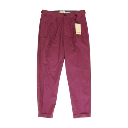 Purple Solid Khaki Pants