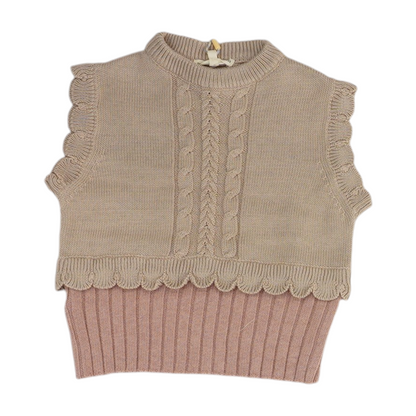 Tan Vest Sweater