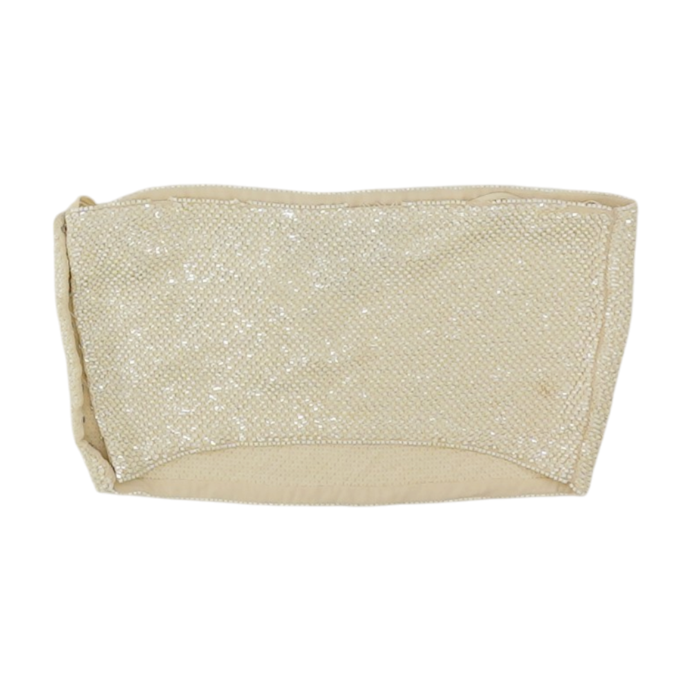 Ivory Vintage Collection Pearl Beaded Strapless Top