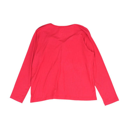 Red Solid Pajama Top