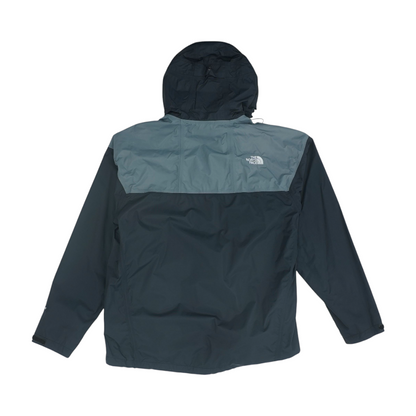 Gray Color Block Rain Jacket