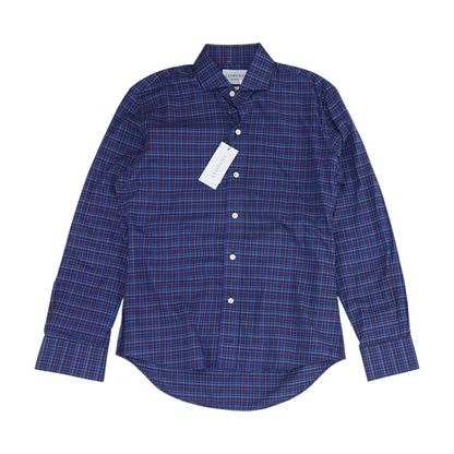Purple Plaid Long Sleeve Button Down