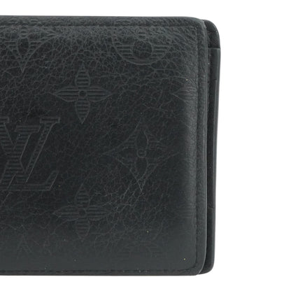 Black Multiple Wallet in Monogram Shadow Leather