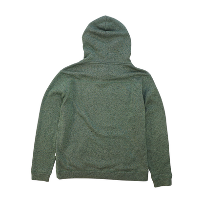 Green Solid Hoodie Pullover