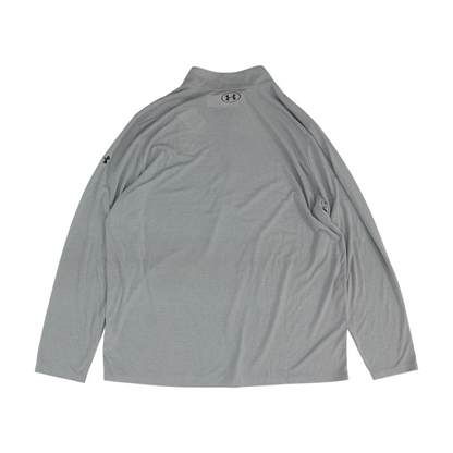 Gray Solid 1/4 Zip Pullover