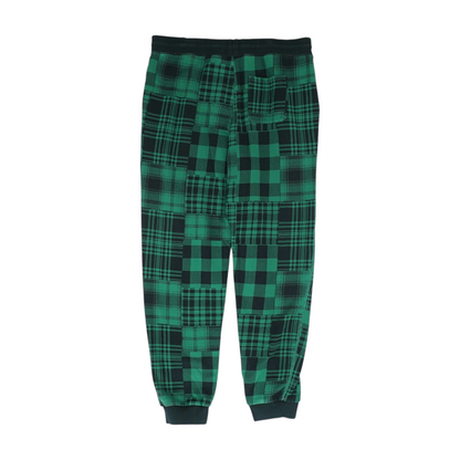 Green Plaid Active Pants