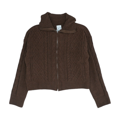 Brown Cardigan Sweater