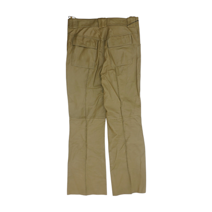 Brown Resort-Spring 2022 Cargo Leather Pant
