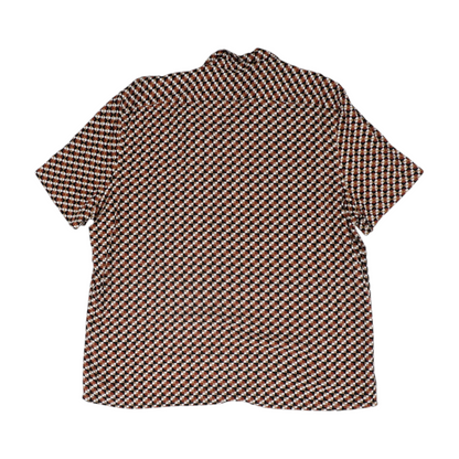 Multi Geometric Short Sleeve Button Down