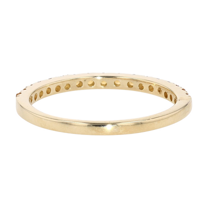 1/4 ctw 10K Yellow Gold Citrine Band Ring
