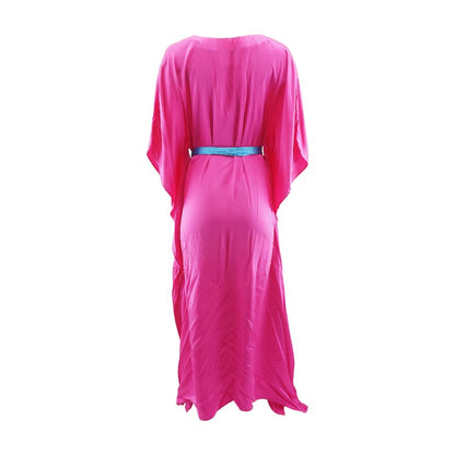 Pink Solid Maxi Dress