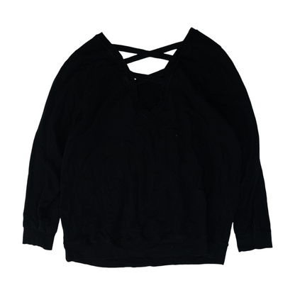 Black Graphic Sweatshirt Pullover
