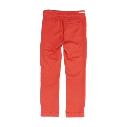 Red Solid Pants
