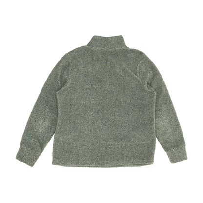 Green Solid 1/4 Zip Pullover
