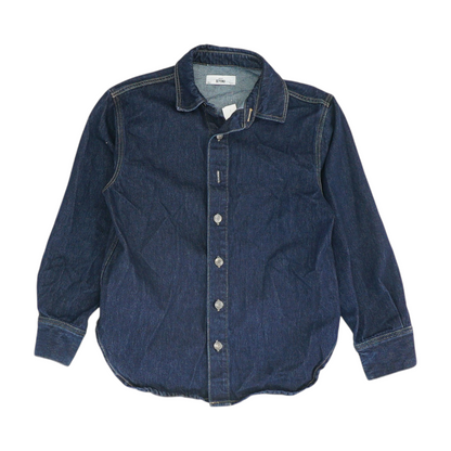 Navy Solid Long Sleeve Button Down