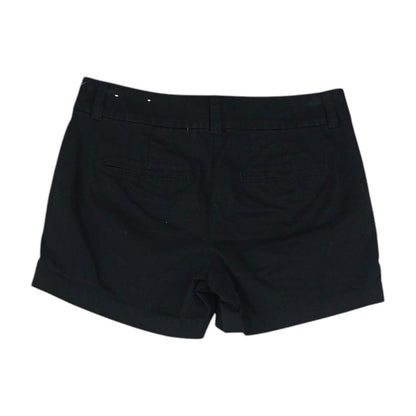 Black Solid Khaki Shorts