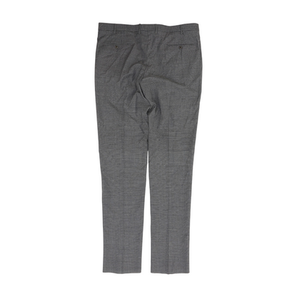 Blue Plaid Regular Pants