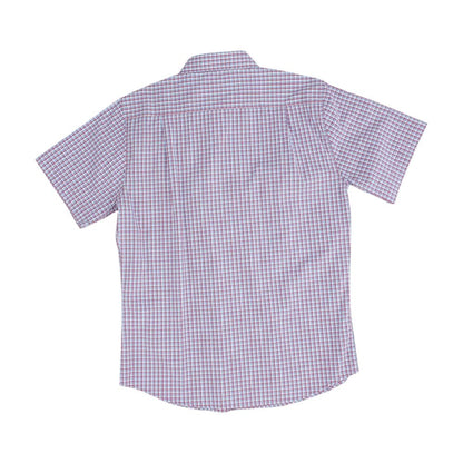 Red Plaid Short Sleeve Button Down