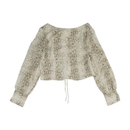 Brown Animal Print Cardigan