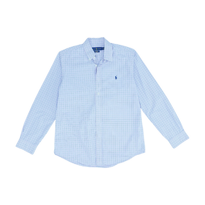 Pink Plaid Long Sleeve Button Down