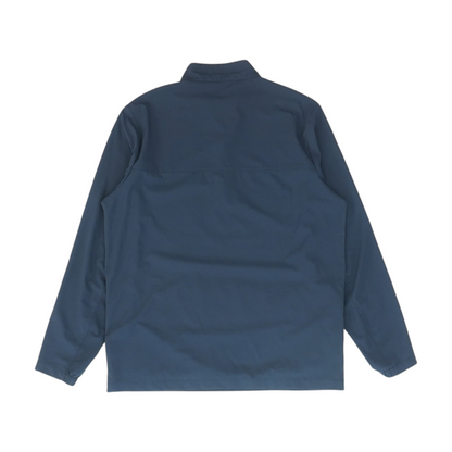 Navy Check 1/4 Zip Pullover
