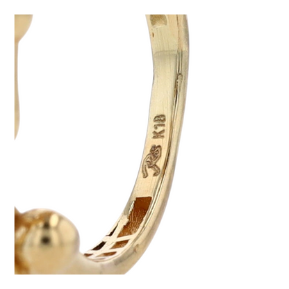 18K Yellow Gold Fashion Ring