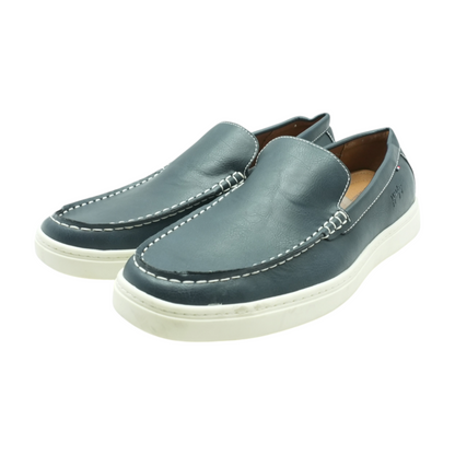 Navy Slip-On Dress Shoes