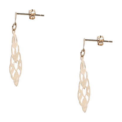 14K Yellow Gold Drop Earrings