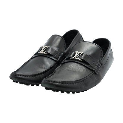 Black Leather Hockenheim Moccasins