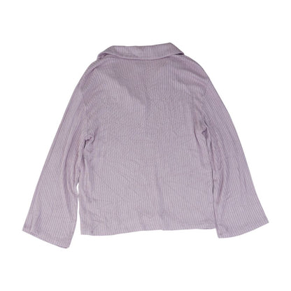Pink V Neck Knit Top