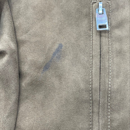 Brown Faux Leather Jacket