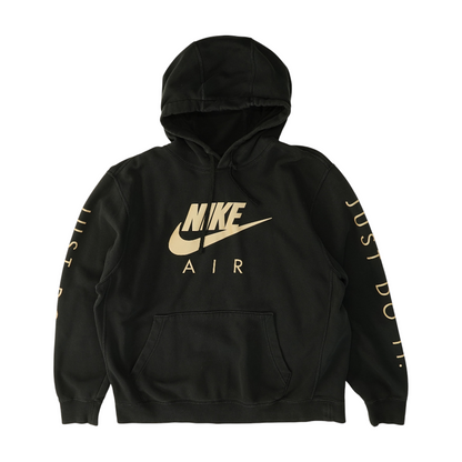 Black Solid Hoodie Pullover