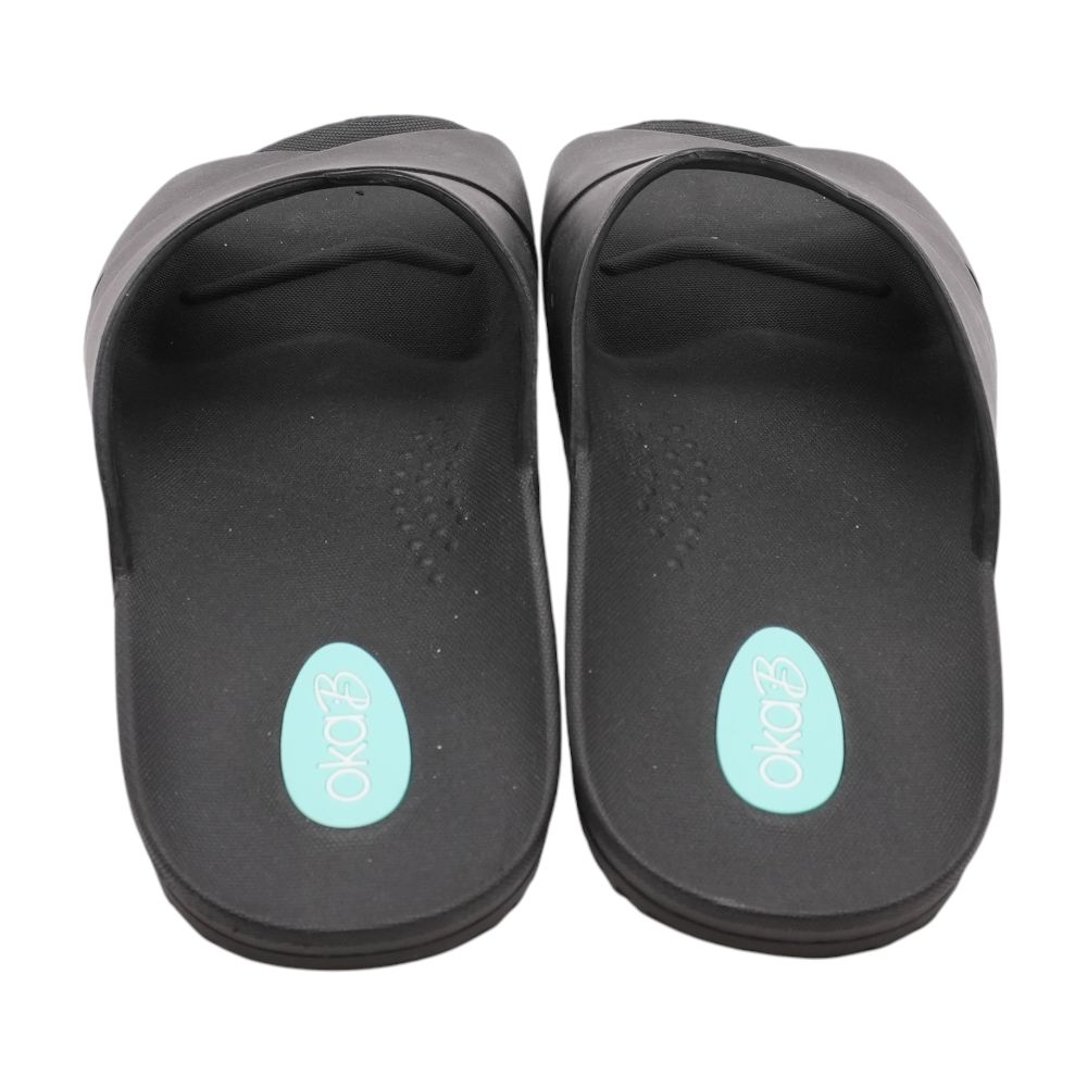 Black Casual Slide Sandals