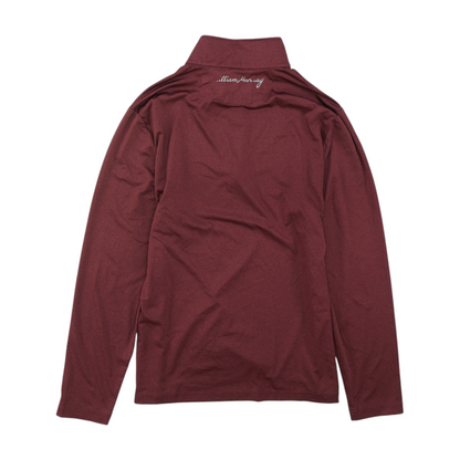 Red Solid 1/4 Zip Pullover