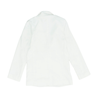White Solid Blazer
