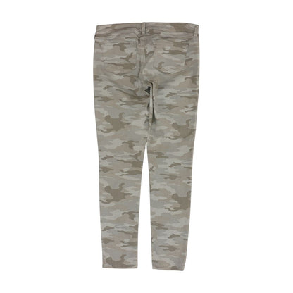 Gray Camo Skinny Leg Jeans