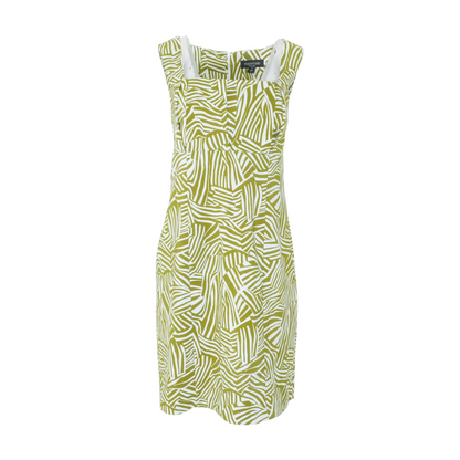 Green Print Mini Dress