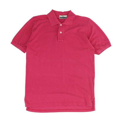 Pink Solid Short Sleeve Polo