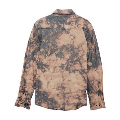 Pink Tie-Dye Long Sleeve Button Down