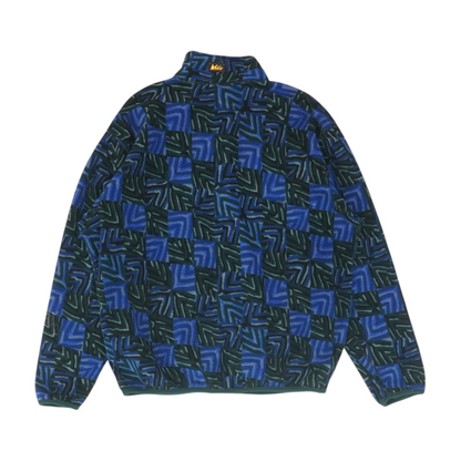 Blue Graphic Fleece Pullover