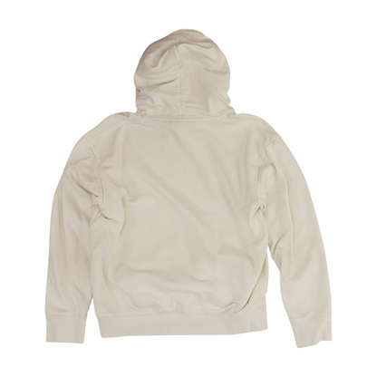 White Solid Hoodie Pullover
