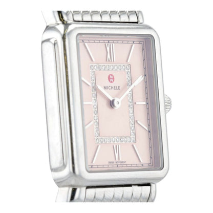 Women's Deco II Stainless Steel Diamond Frame Watch