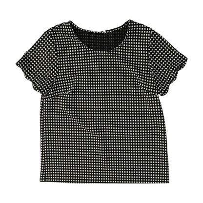 Black Check Blouse