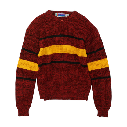 Vintage Red Striped Pullover Sweater