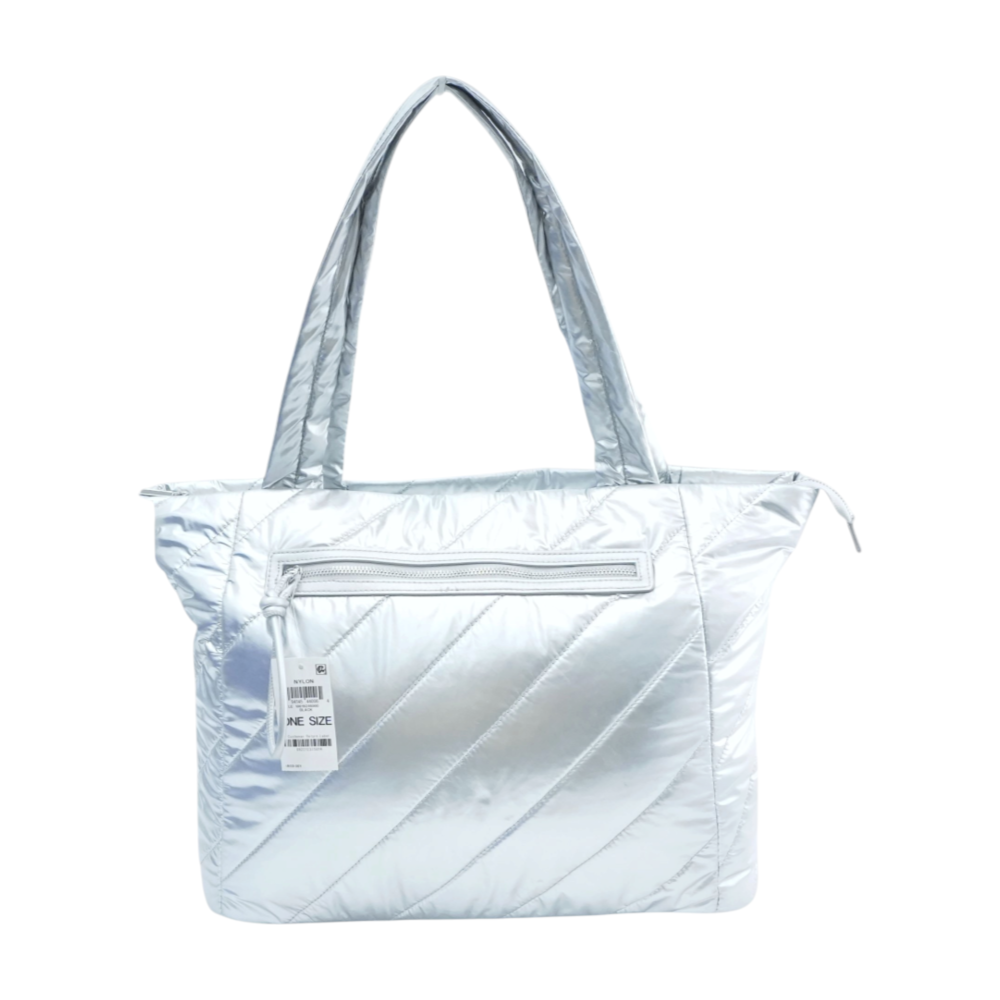Silver Weekender Bag