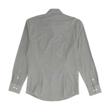 Gray Check Long Sleeve Button Down